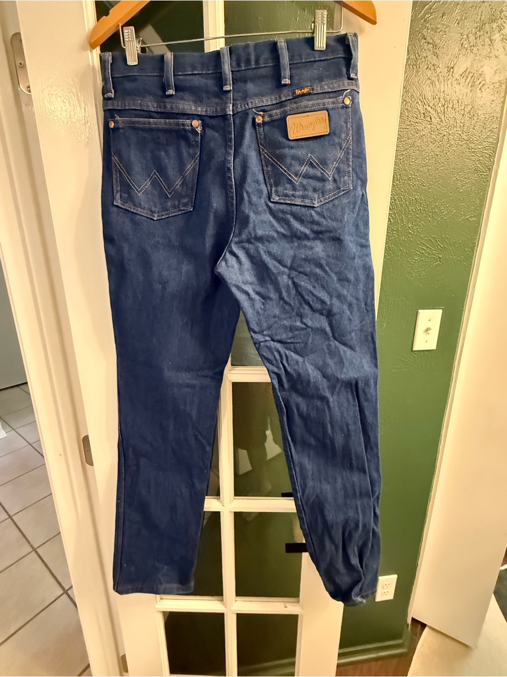 Wrangler Men's Dark Blue Slim Straight Jeans